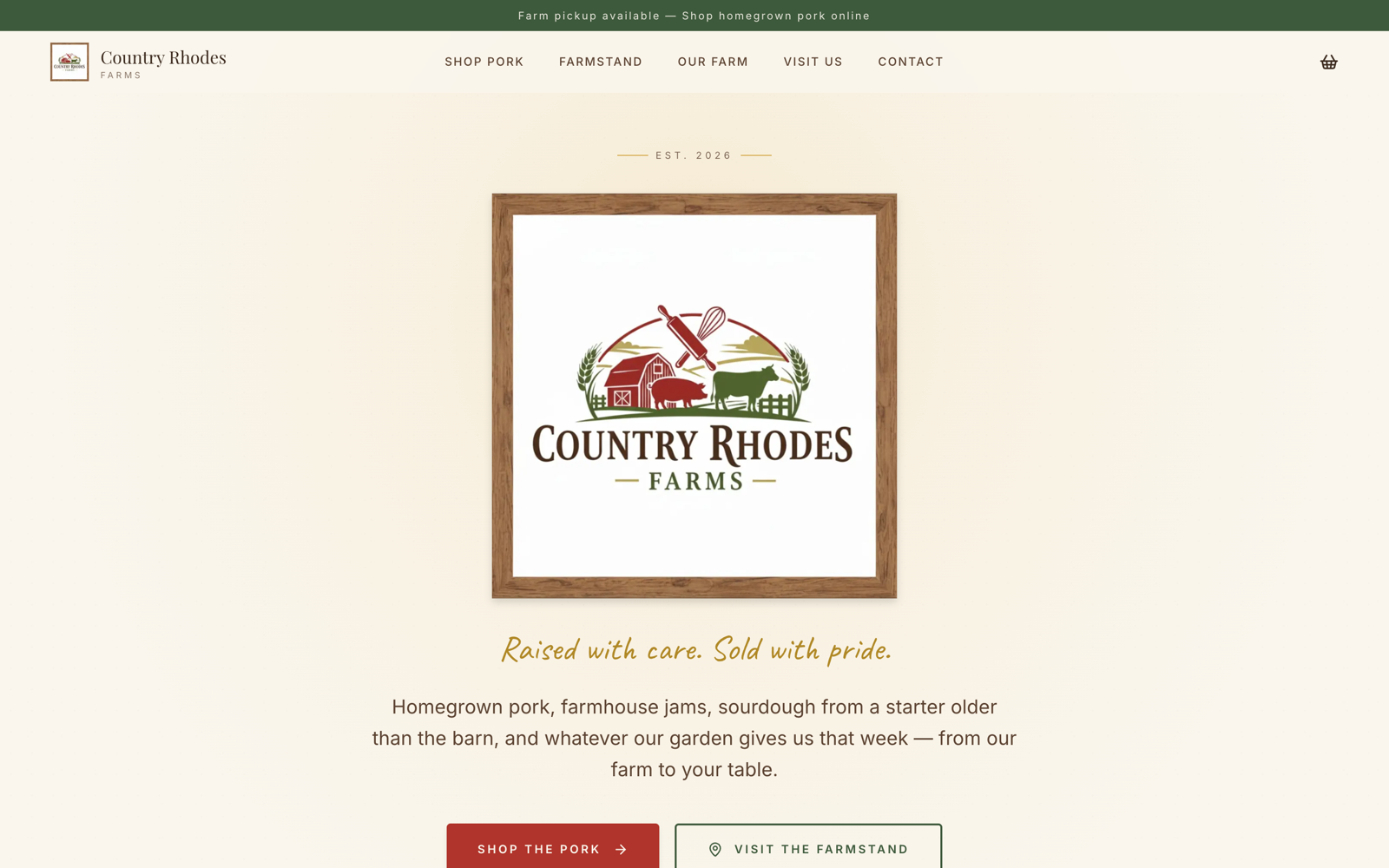 Screenshot of Country Rhodes Farms