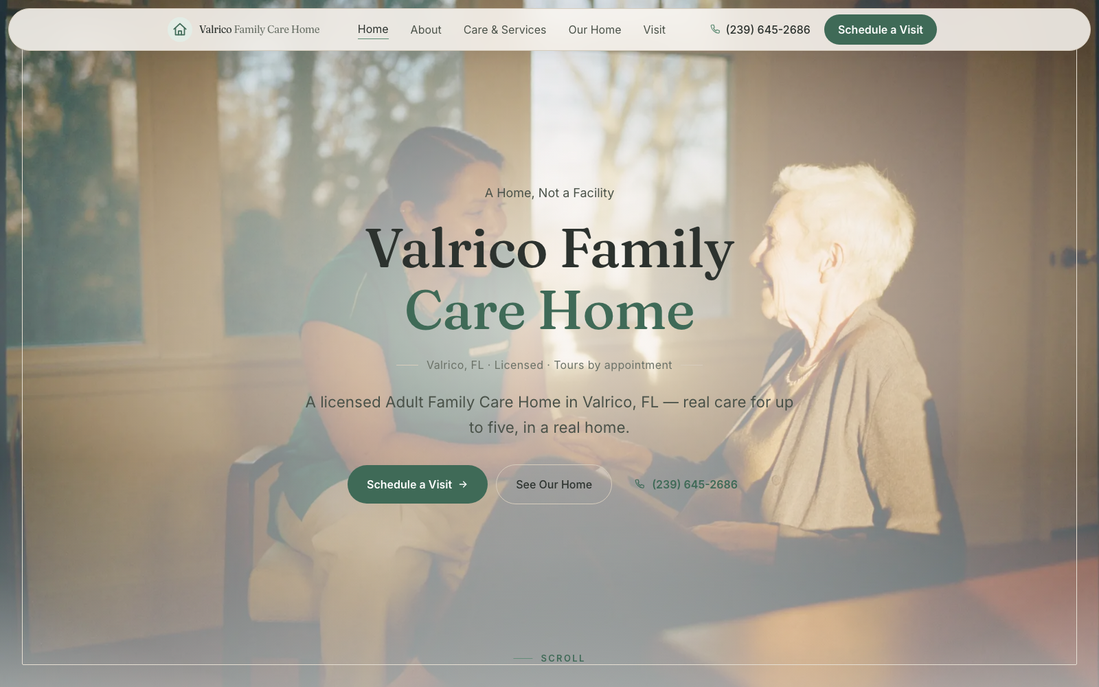 Screenshot of Valrico Family Care